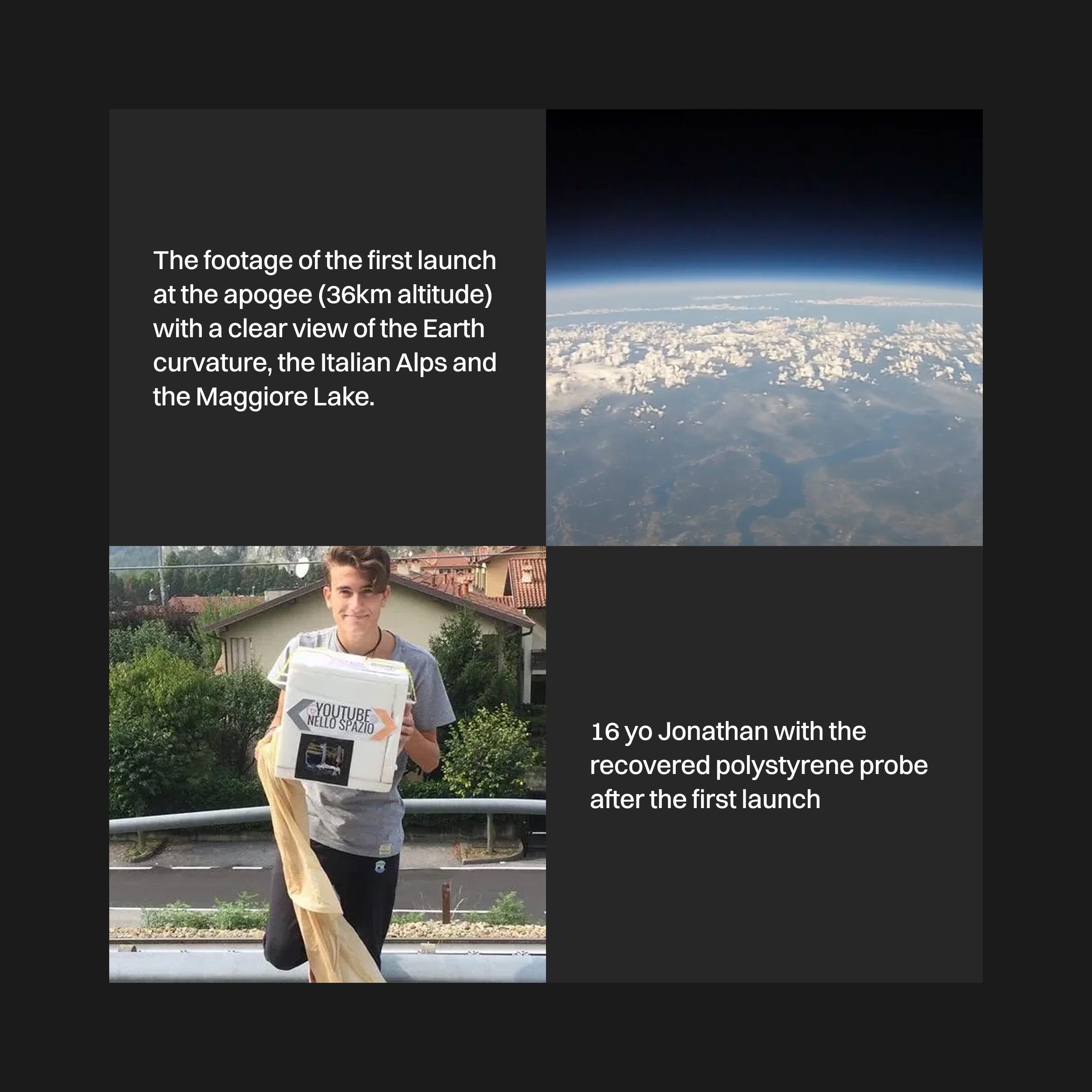 First experimental launch