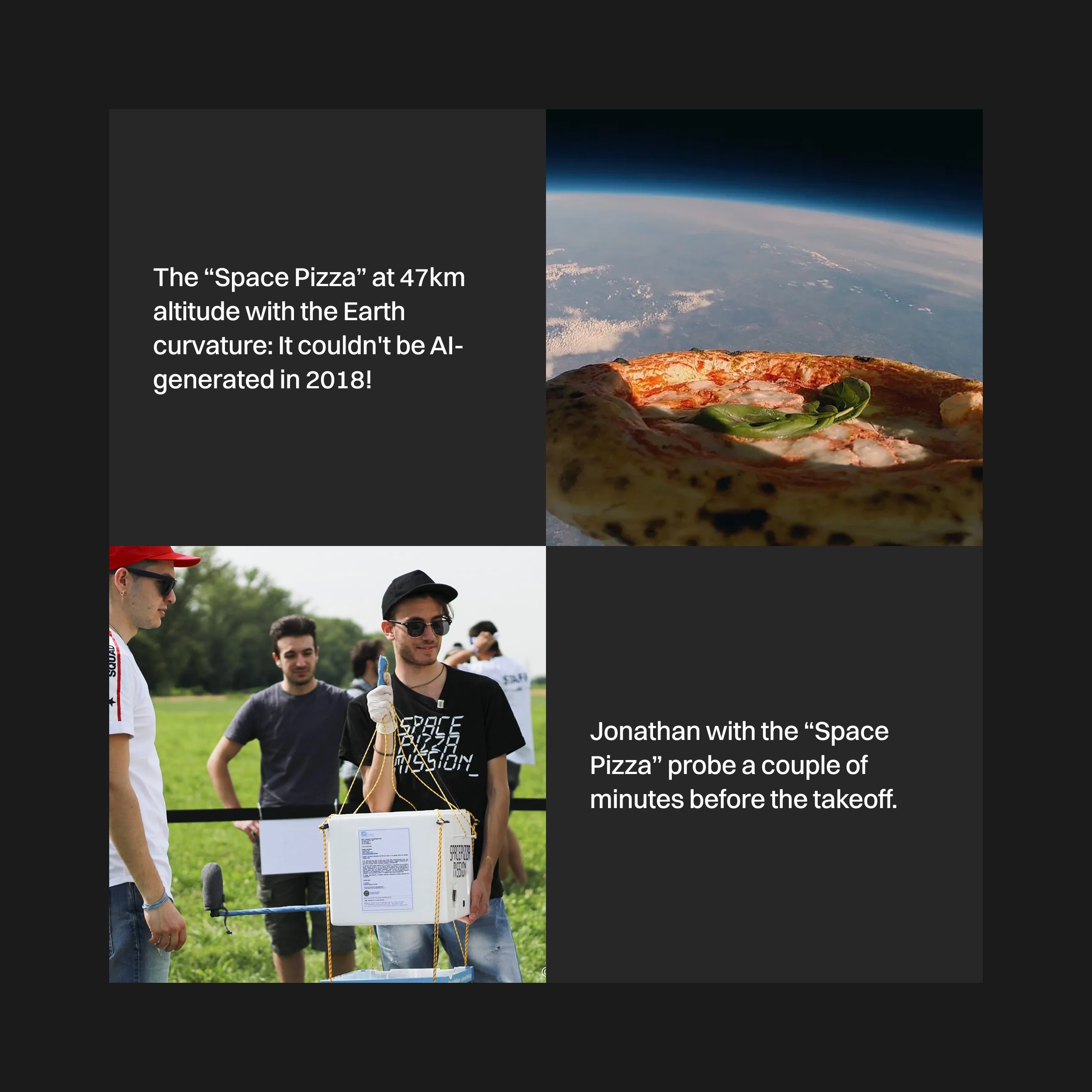 The Space Pizza and the 47.000 m record